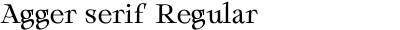 Agger serif Regular